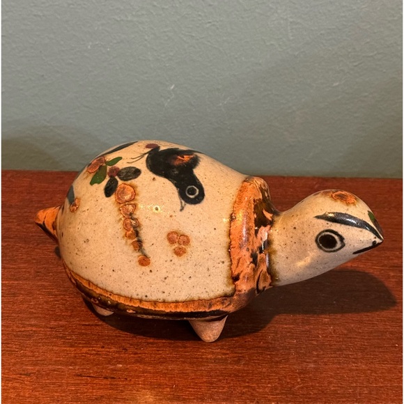 Vintage Tonala Pottery Turtle, 🐢 Handmade in Mexico, Jorge Wilmot? - Picture 1 of 9